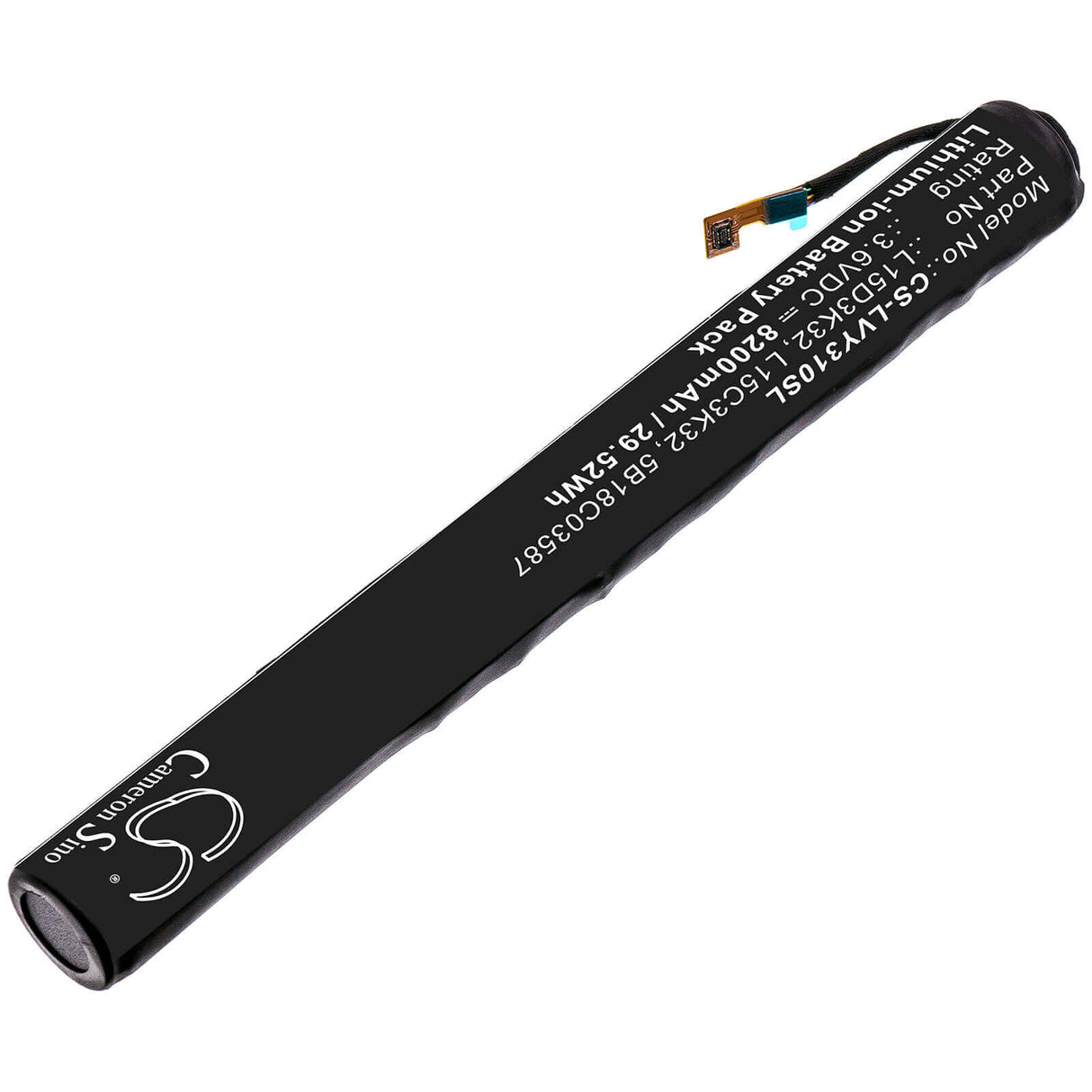 3.6V, Li-ion, 8200mAh, Tablet battery fits Lenovo, 5b18c03587, Yoga Tab 3 10, Yt3-x50, 29.52Wh Tablet Cameron Sino Technology Limited