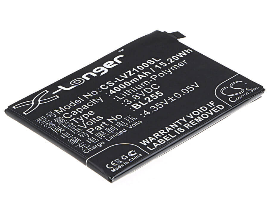 3,8V, Li-Polymer, 4000mAh, batterie de smartphone compatible Lenovo, Bl255, Z1221, Z1221 Dual Sim, 15,2Wh Mobile, Smartphone Cameron Sino Technology Limited (Smartphone)