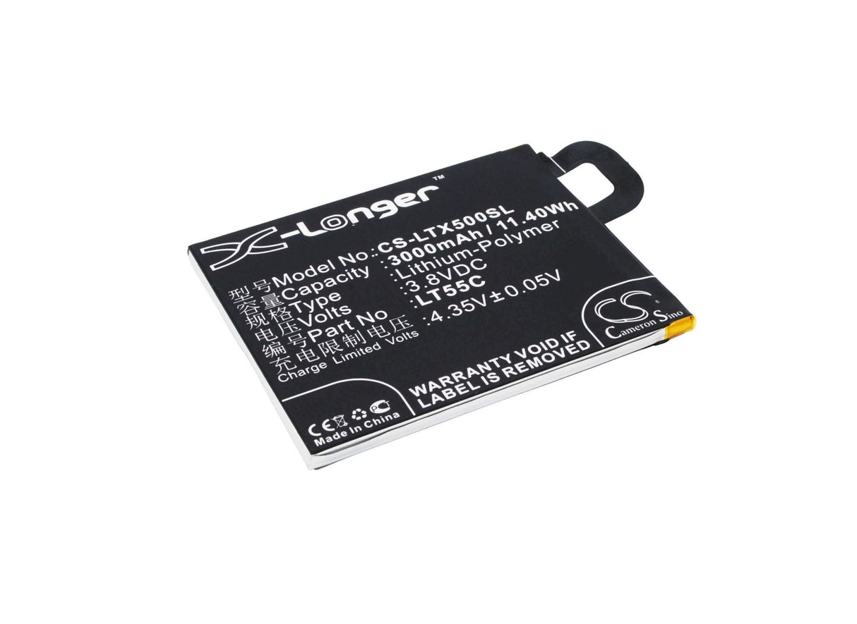 3.8V, Li-Polymer, 3000mAh, SmartPhone battery fits Leeco, Letv, Lt55c, Le1s, X500, 11.4Wh Mobile, SmartPhone Cameron Sino Technology Limited (Smartphone)