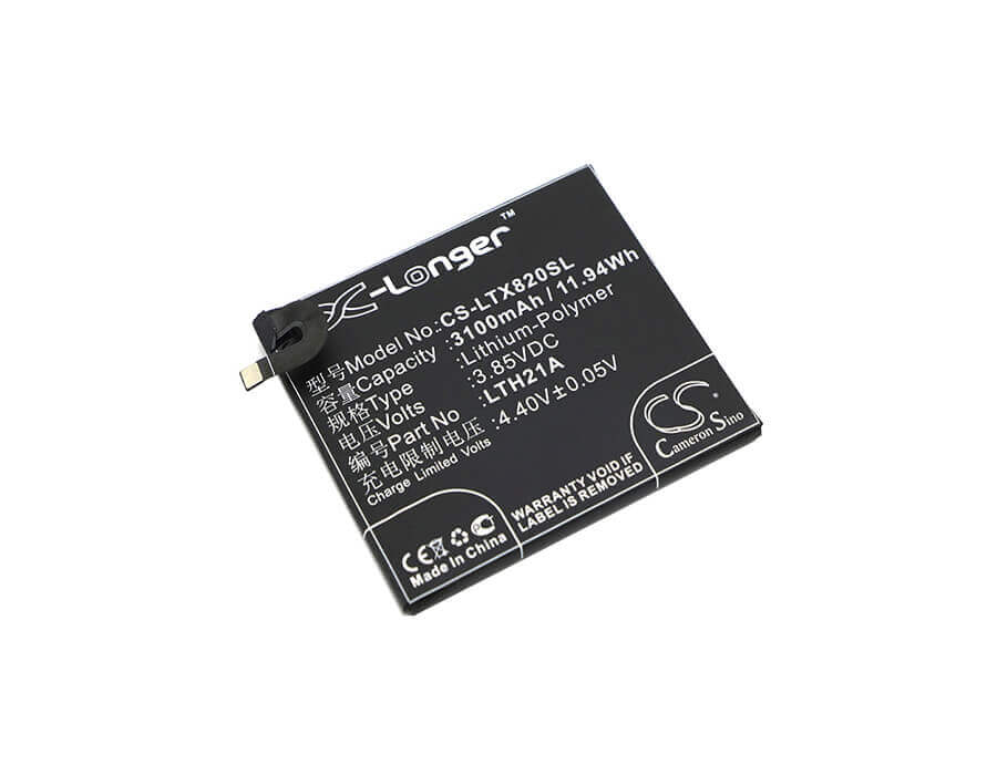3.85V, Li-Polymer, 3100mAh, SmartPhone battery fits Letv, Lth21a, Max 2, X820, 11.94Wh Mobile, SmartPhone Cameron Sino Technology Limited (Smartphone)