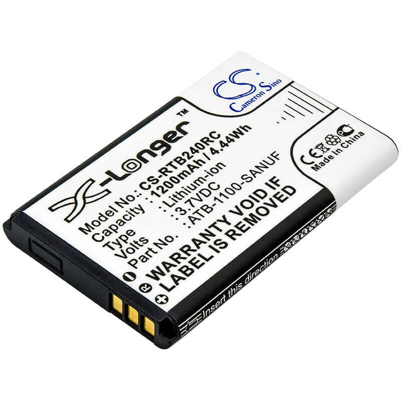 3.7V, Li-ion, 1200mAh, Remote Control battery fits Letv, Probat, Rti, Rc60tp6, S40, S50, 4.44Wh Remote Control Cameron Sino Technology Limited