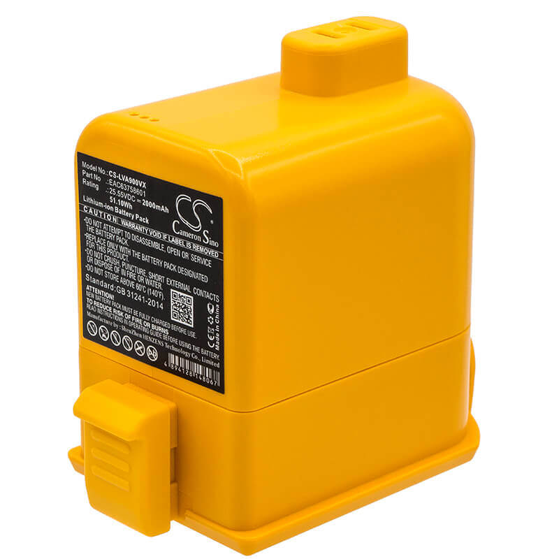 Vacuum battery For Lg, A9m, A9master2x, A9multi 25.55v, 2000mah - 51.10wh Vacuum Cameron Sino Technology Limited