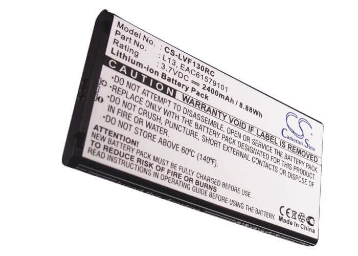 3.7V, Li-ion, 2400mAh, Hotspot battery fits Lg, Ntt Docomo, Eac61579101, Agl29141, L09c, 8.88Wh Hotspot Cameron Sino Technology Limited