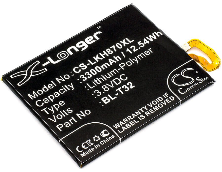 3.8V, Li-Polymer, 3300mAh, SmartPhone battery fits Lg, Bl-t32, As993, G6, 12.54Wh Mobile, SmartPhone Cameron Sino Technology Limited (Smartphone)