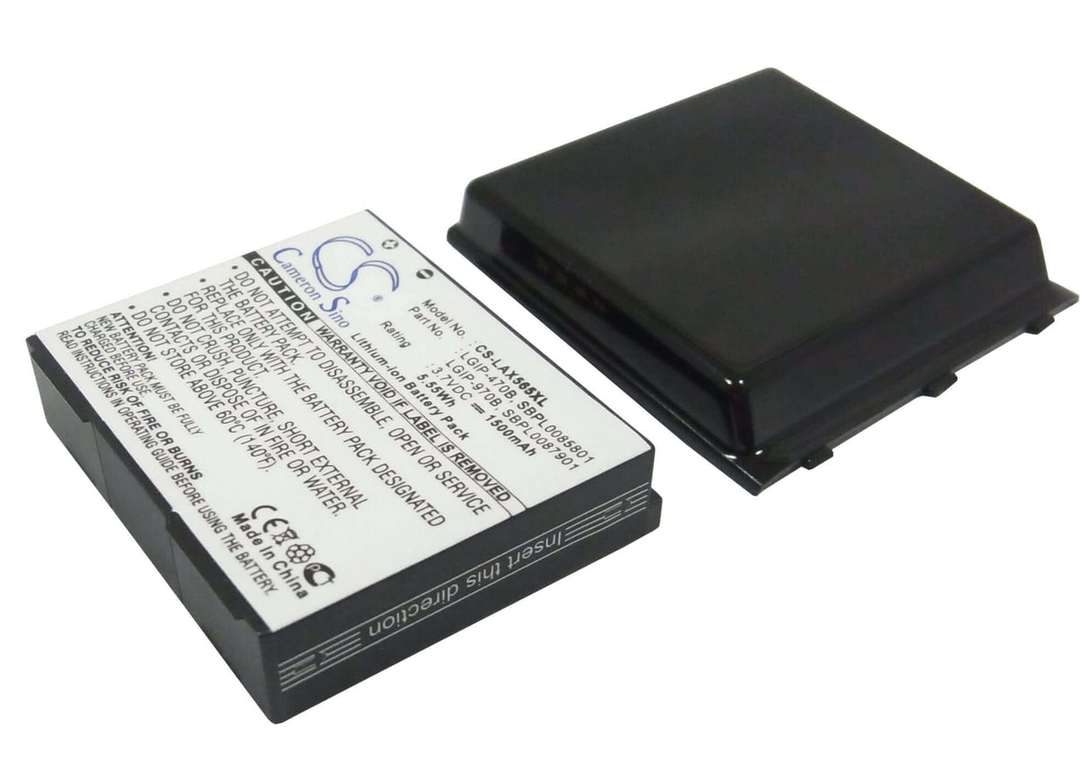 3.7V, Li-ion, 1150mAh, SmartPhone battery fits Lg, Lgip-470b, Ax565, Lx570, 4.26Wh Mobile, SmartPhone Cameron Sino Technology Limited (Suspended)