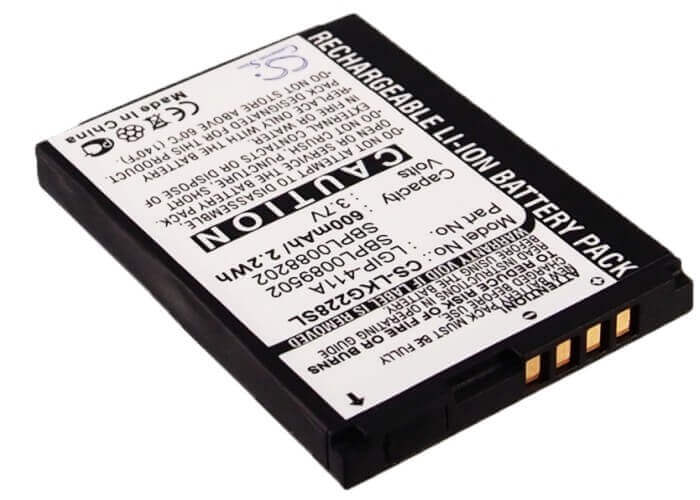3.7V, Li-ion, 600mAh, SmartPhone battery fits Lg, Lgip-411a, Cg180, Cg810, 2.22Wh Mobile, SmartPhone Cameron Sino Technology Limited (Smartphone)