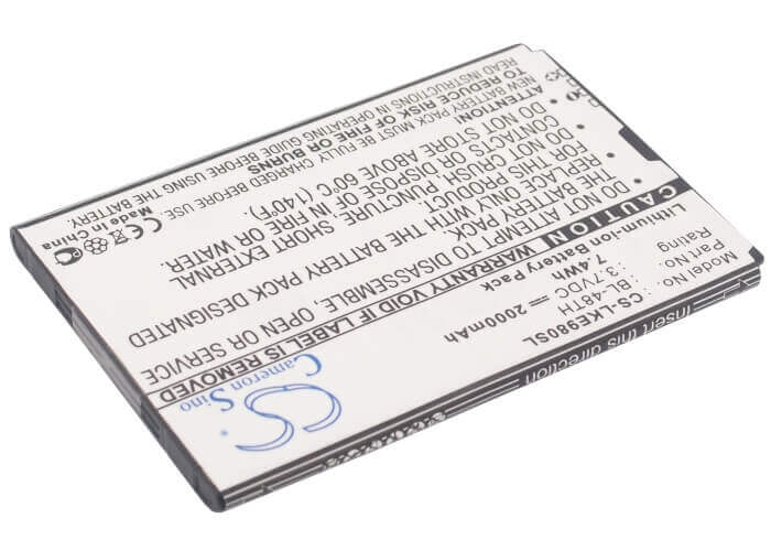 3.7V, Li-ion, 2000mAh, SmartPhone battery fits Lg, Bl-48th, E940, E977, 7.4Wh Mobile, SmartPhone Cameron Sino Technology Limited (Smartphone)