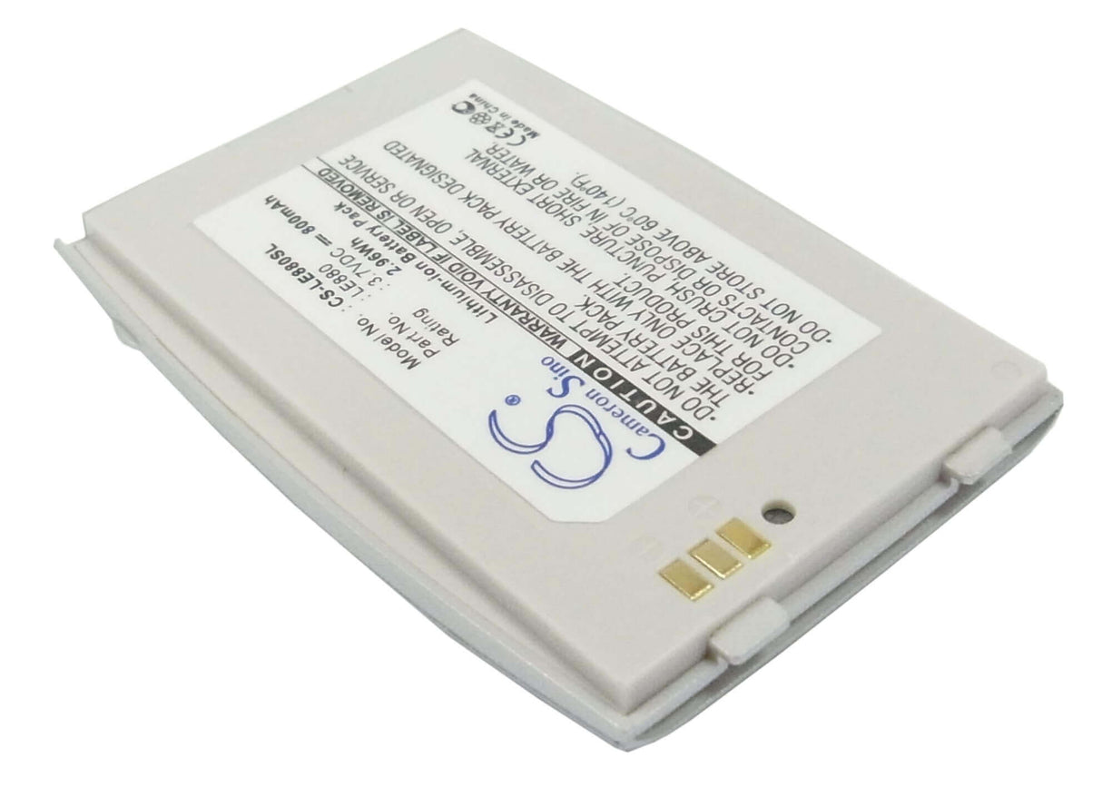 3.7V, Li-ion, 800mAh, SmartPhone battery fits Lg, Eg880, G5400, 2.96Wh Mobile, SmartPhone Cameron Sino Technology Limited (Smartphone)