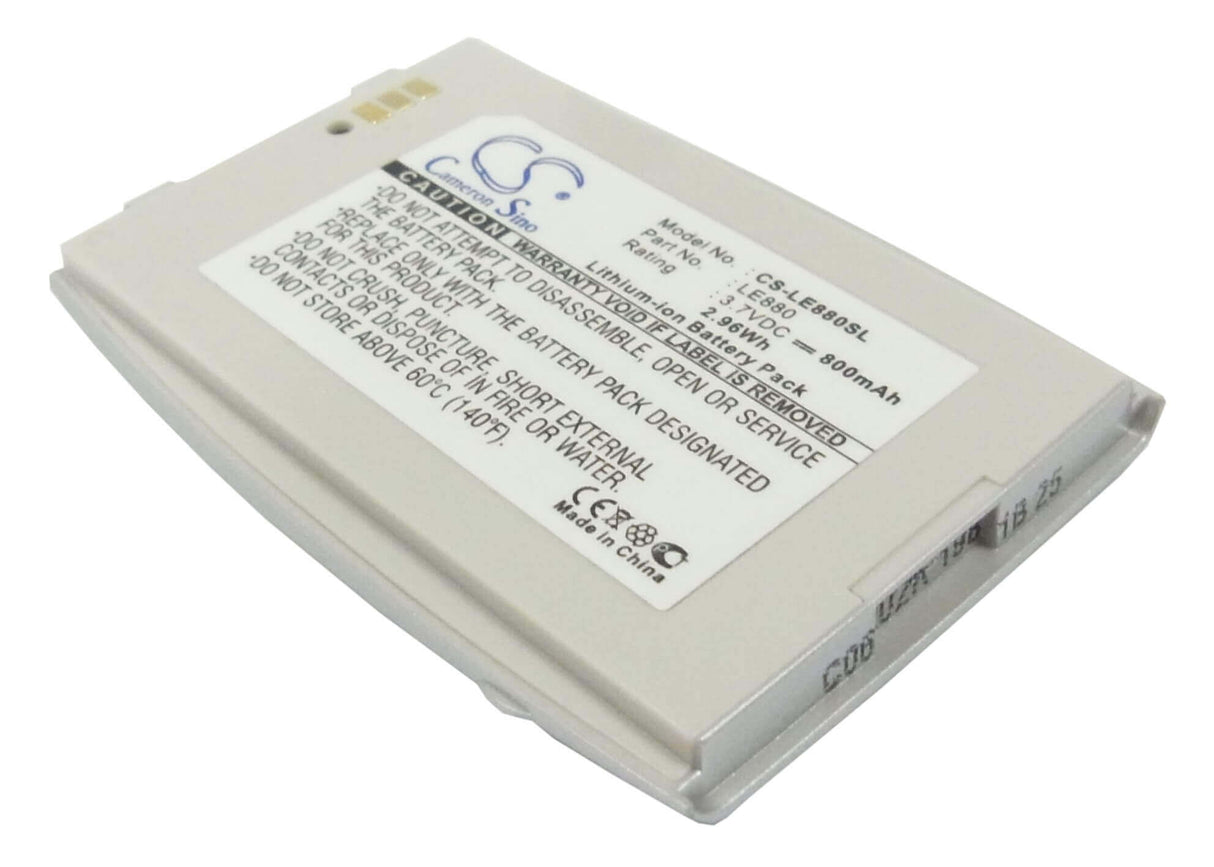 3.7V, Li-ion, 800mAh, SmartPhone battery fits Lg, Eg880, G5400, 2.96Wh Mobile, SmartPhone Cameron Sino Technology Limited (Smartphone)
