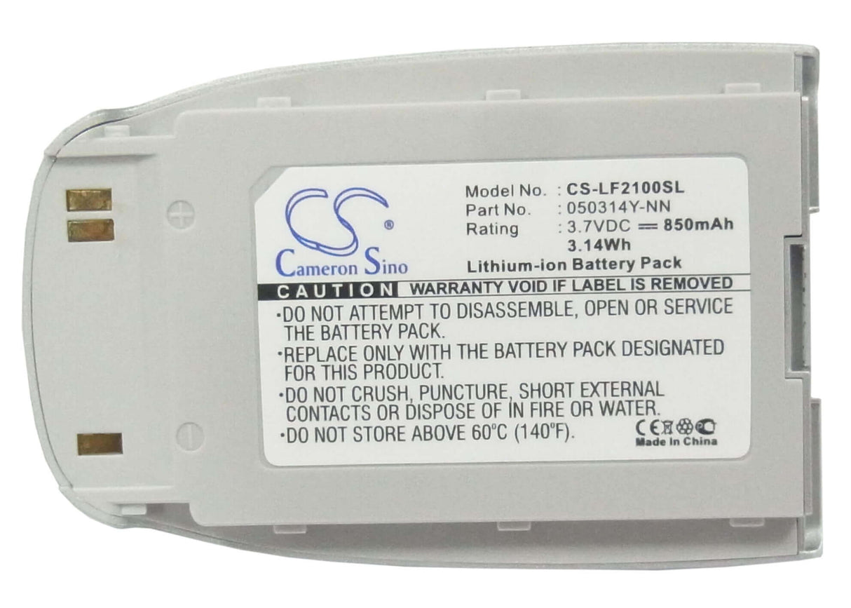 3.7V, Li-ion, 850mAh, SmartPhone battery fits Lg, 050314y-nn, F2100, G220, 3.15Wh Mobile, SmartPhone Cameron Sino Technology Limited (Smartphone)