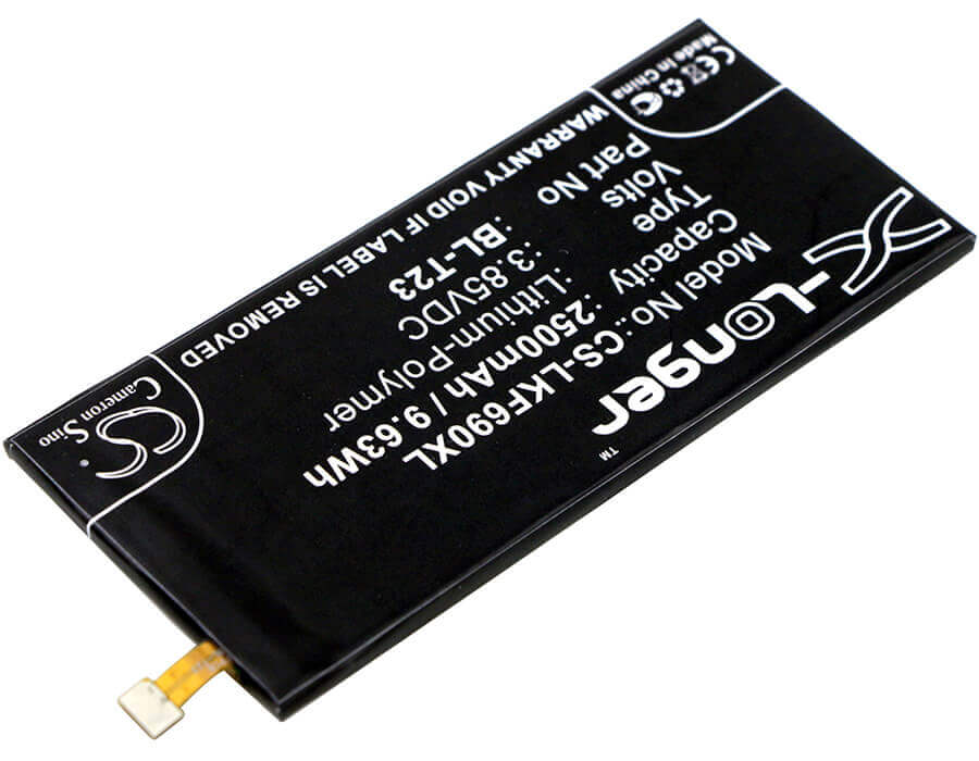 3.85V, Li-Polymer, 2500mAh, SmartPhone battery fits Lg, Bl-t23, F690l, F690s, 9.63Wh Mobile, SmartPhone Cameron Sino Technology Limited (Smartphone)