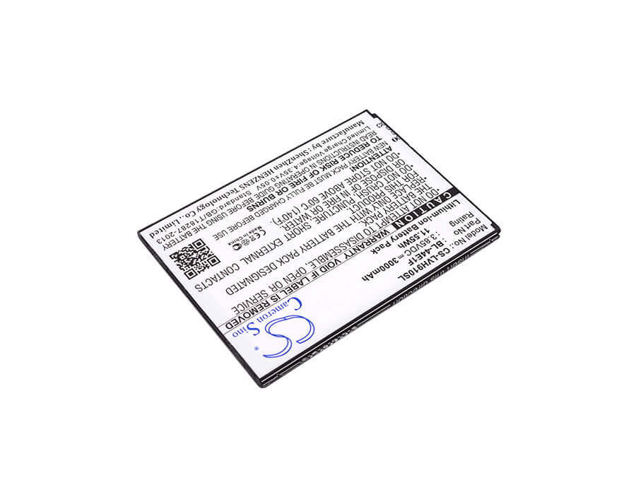 3.85V, Li-ion, 3000mAh, SmartPhone battery fits Lg, Bl-44e1f, F800, F800k, 11.55Wh Mobile, SmartPhone Cameron Sino Technology Limited (Smartphone)