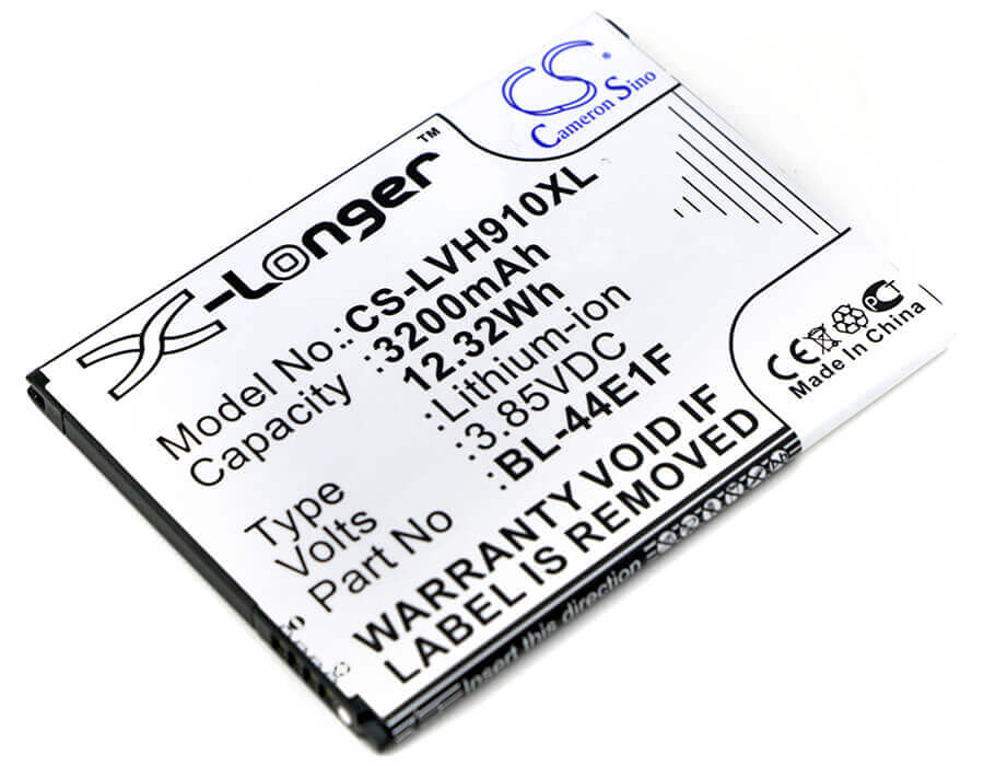 3.85V, Li-ion, 3200mAh, SmartPhone battery fits Lg, Bl-44e1f, F800, F800k, 12.32Wh Mobile, SmartPhone Cameron Sino Technology Limited (Smartphone)