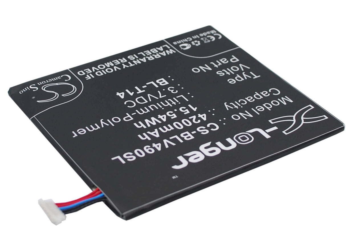 3.7V, Li-Polymer, 4200mAh, Tablet battery fits Lg, Bl-t14, G Pad 8.0, G Pad F 8.0, 15.54Wh Tablet Cameron Sino Technology Limited