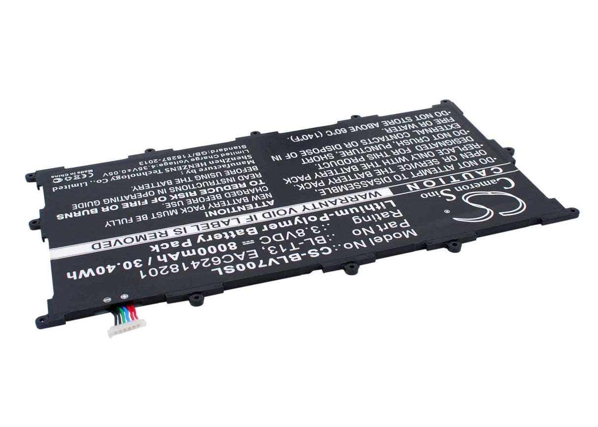 3.8V, Li-Polymer, 8000mAh, Tablet battery fits Lg, Bl-t13, G Pad 10.1", G Pad Tablet 10.1", 30.40Wh Tablet Cameron Sino Technology Limited