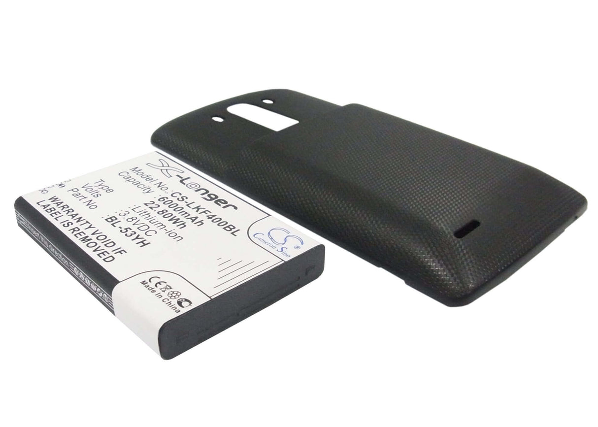 3.8V, Li-ion, 6000mAh, SmartPhone battery fits Lg, (Black),Bl-53yh, D830, D850, 22.8Wh Mobile, SmartPhone Cameron Sino Technology Limited (Suspended)