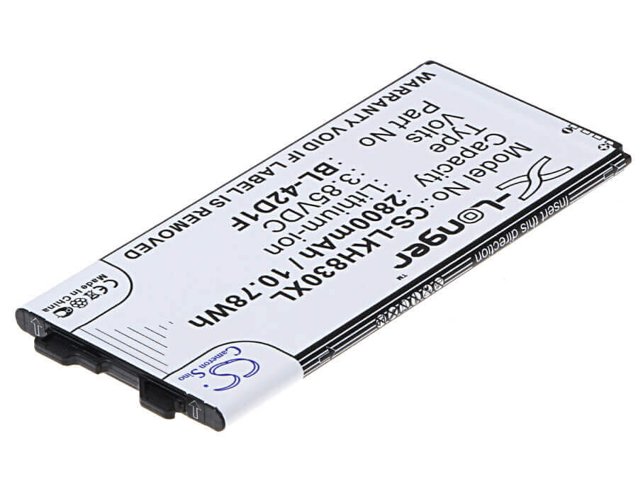 3.85V, Li-ion, 2800mAh, SmartPhone battery fits Lg, Bl-42d1f, As992, G5, 10.78Wh Mobile, SmartPhone Cameron Sino Technology Limited (Smartphone)