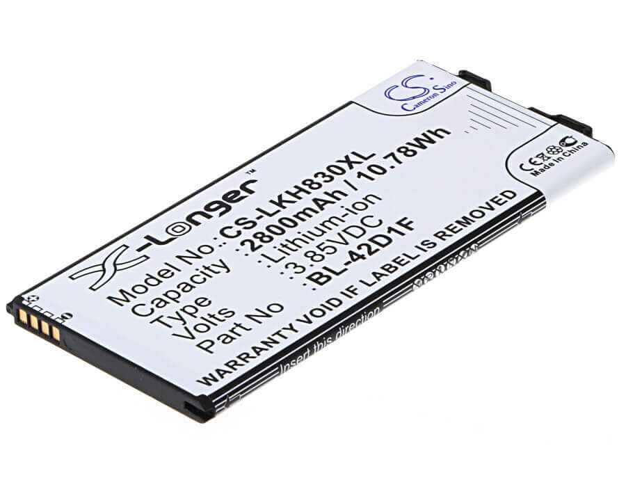 3.85V, Li-ion, 2800mAh, SmartPhone battery fits Lg, Bl-42d1f, As992, G5, 10.78Wh Mobile, SmartPhone Cameron Sino Technology Limited (Smartphone)