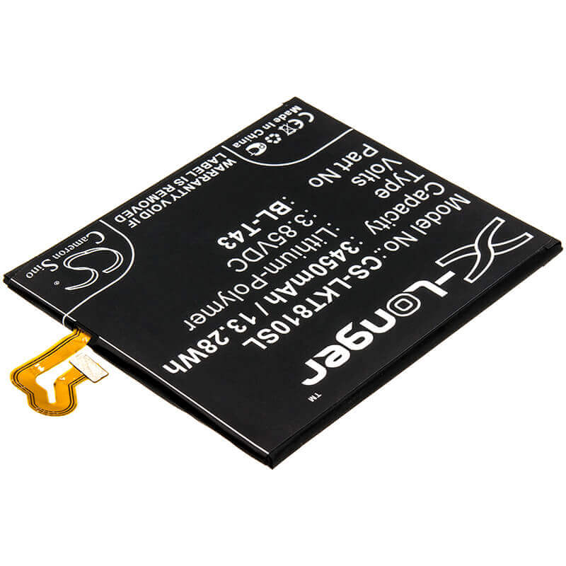 3.85V, Li-Polymer, 3450mAh, SmartPhone battery fits Lg, Bl-t43, G810, G8s Thinq, 13.28Wh Mobile, SmartPhone Cameron Sino Technology Limited (Smartphone)