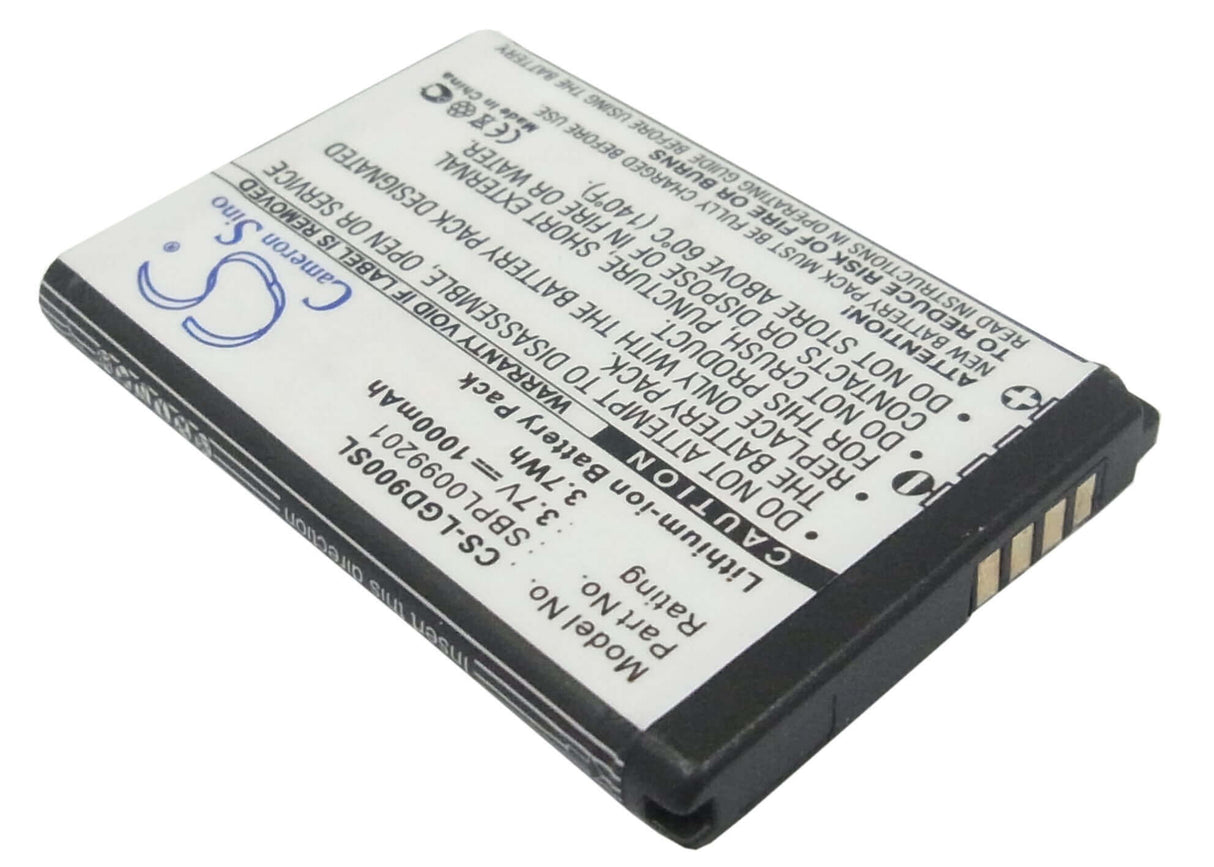 3.7V, Li-ion, 1000mAh, SmartPhone battery fits Lg, Lgip-520n, Bl40 Chocolate, Gd900, 3.7Wh Mobile, SmartPhone Cameron Sino Technology Limited (Smartphone)