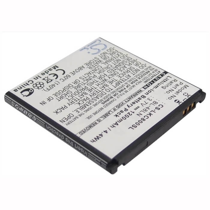 3.7V, Li-ion, 1200mAh, batterie de smartphone compatible avec T-mobile, Lg, Bl-48ln, C800dg, C800g, 4.44Wh Mobile, Smartphone Cameron Sino Technology Limited (Smartphone)