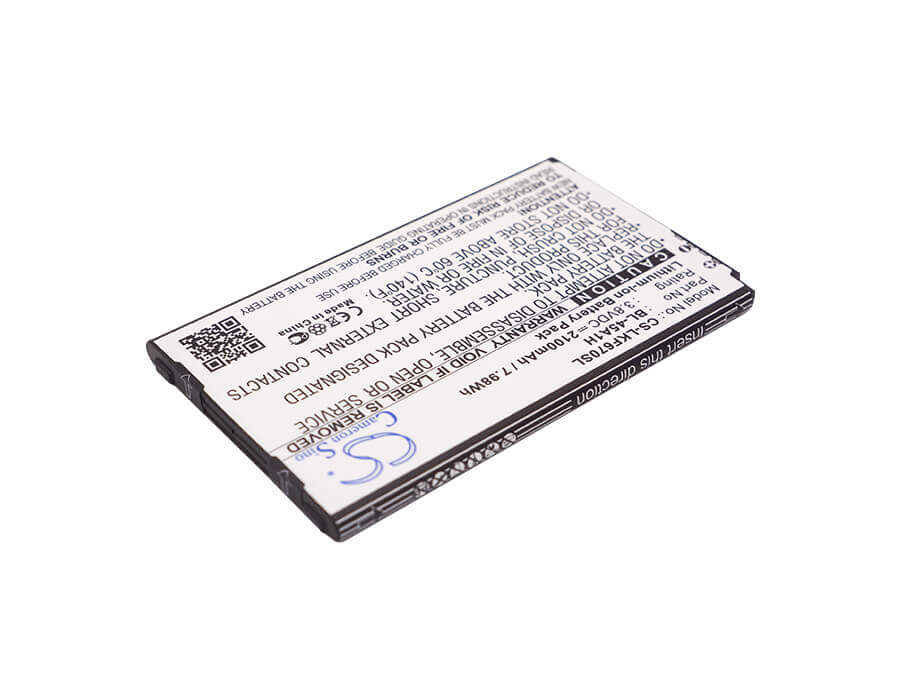 3.8V, Li-ion, 2100mAh, SmartPhone battery fits Lg, Bl-45a1h, F670, F670k, 7.98Wh Mobile, SmartPhone Cameron Sino Technology Limited (Smartphone)