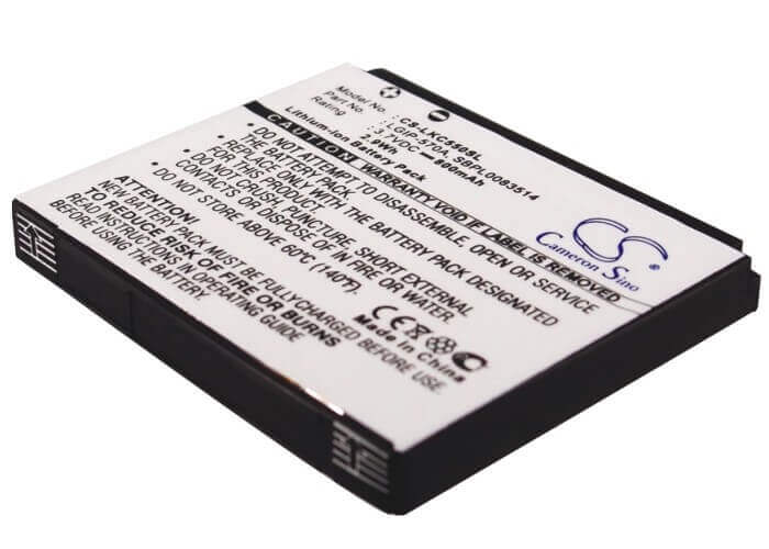 3.7V, Li-ion, 800mAh, SmartPhone battery fits Lg, Lgip-570a, Cf750, Cookie Plus, 2.96Wh Mobile, SmartPhone Cameron Sino Technology Limited (Smartphone)
