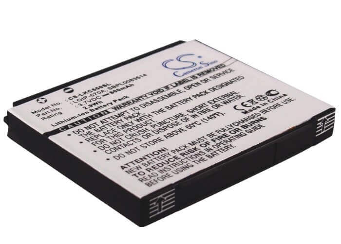 3.7V, Li-ion, 800mAh, SmartPhone battery fits Lg, Lgip-570a, Cf750, Cookie Plus, 2.96Wh Mobile, SmartPhone Cameron Sino Technology Limited (Smartphone)
