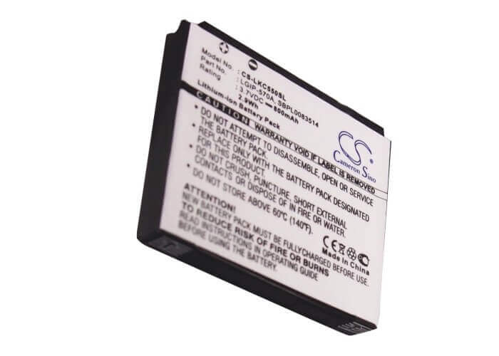 3.7V, Li-ion, 800mAh, SmartPhone battery fits Lg, Lgip-570a, Cf750, Cookie Plus, 2.96Wh Mobile, SmartPhone Cameron Sino Technology Limited (Smartphone)