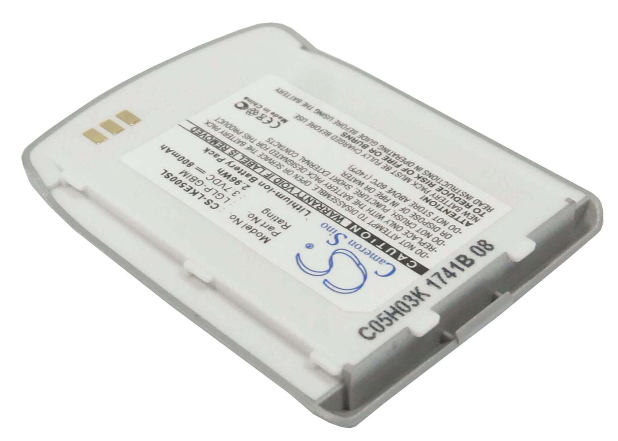 3.7V, Li-ion, 800mAh, SmartPhone battery fits Lg, Lglp-gbim, Ke500, Ke508, 2.96Wh Mobile, SmartPhone Cameron Sino Technology Limited (Suspended)