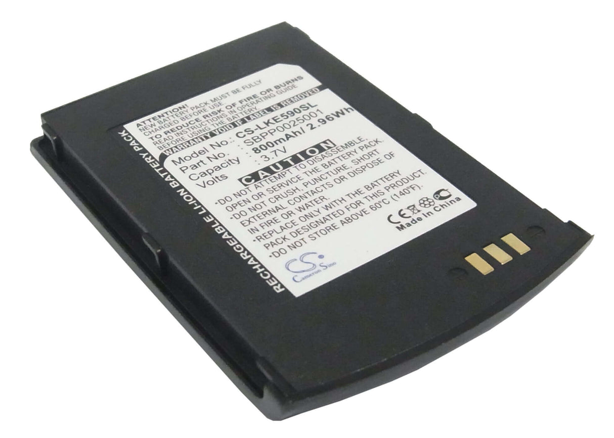 3.7V, Li-ion, 800mAh, SmartPhone battery fits Lg, Lglp-gbnm, Ke590, 2.96Wh Mobile, SmartPhone Cameron Sino Technology Limited (Smartphone)