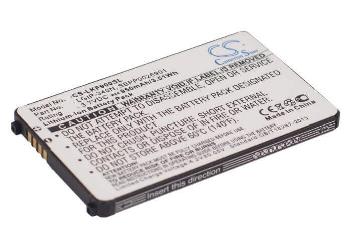 3.7V, Li-ion, 950mAh, SmartPhone battery fits Sprint, Virgin Mobile, Lg, Lgip-340n, Ax265 Banter, Ax840, 3.52Wh Mobile, SmartPhone Cameron Sino Technology Limited (Smartphone)