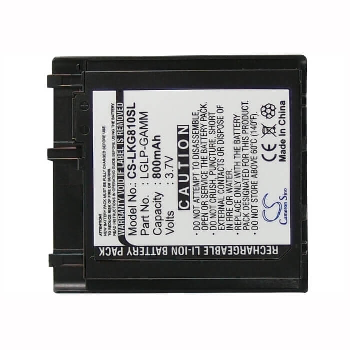 3.7V, Li-ion, 800mAh, SmartPhone battery fits Lg, Lglp-gamm, Kg810, Kg-810, 2.96Wh Mobile, SmartPhone Cameron Sino Technology Limited (Suspended)