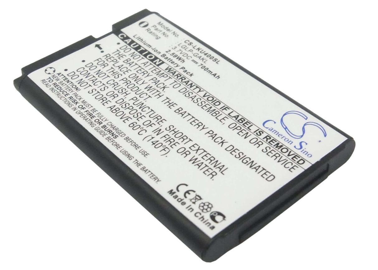 Battery For Lg Ku800 3.7v, 700mah - 2.59wh Batteries for Electronics Cameron Sino Technology Limited (Suspended)
