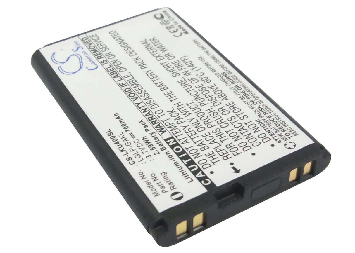 Battery For Lg Ku800 3.7v, 700mah - 2.59wh Batteries for Electronics Cameron Sino Technology Limited (Suspended)