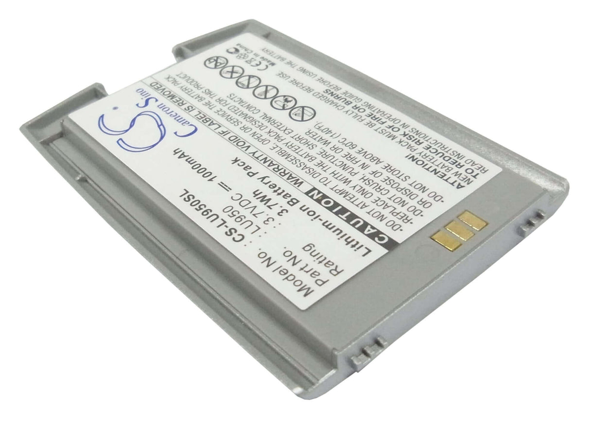 3.7V, Li-ion, 1000mAh, SmartPhone battery fits Lg, Ku950, Ku-950, 3.7Wh Mobile, SmartPhone Cameron Sino Technology Limited (Smartphone)