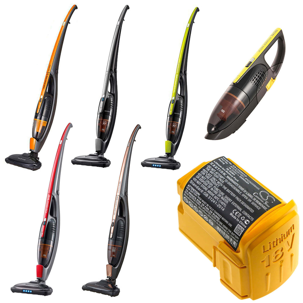 18.0V, Li-ion, 2000mAh, Vacuum battery fits Lg, Lg Vs8603swm, Vhb511bdb, Vhb511cdb, 36.00Wh Vacuum Cameron Sino Technology Limited (Suspended)