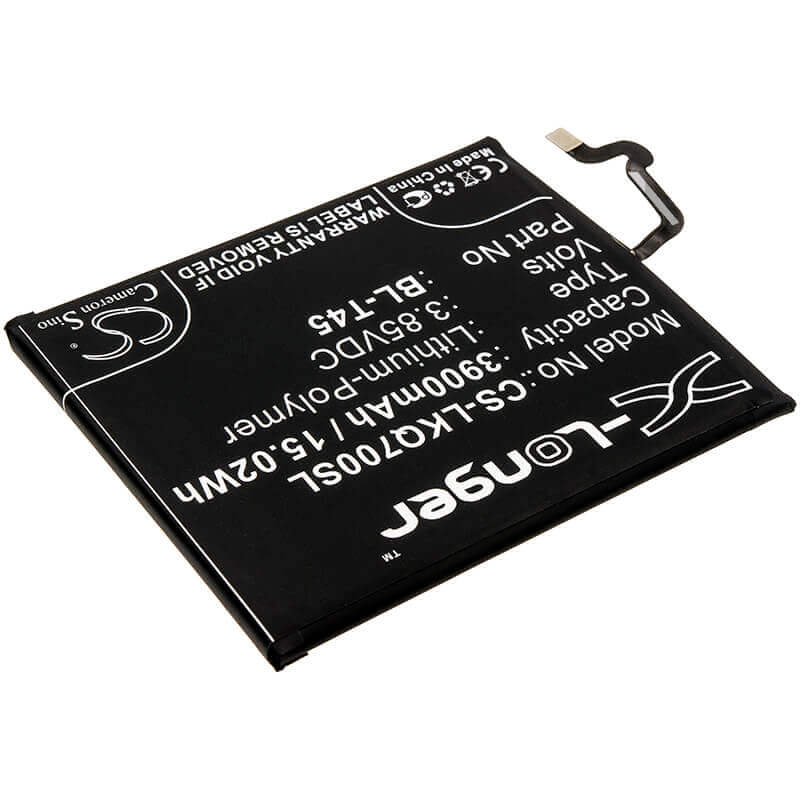 3.85V, Li-Polymer, 3900mAh, SmartPhone battery fits Lg, Bl-t45, K50s, K50s 2019, 15.02Wh Mobile, SmartPhone Cameron Sino Technology Limited (Smartphone)