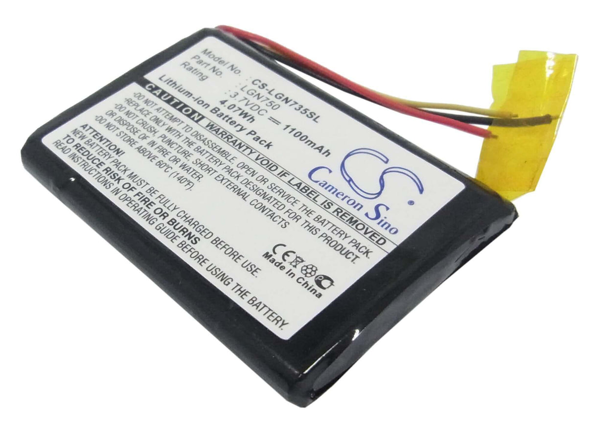 3,7V, Li-ion, 1100mAh, batterie GPS compatible avec Lg, Eac30173401, Ln700, Ln704, 4,07Wh GPS, Navigator Cameron Sino Technology Limited