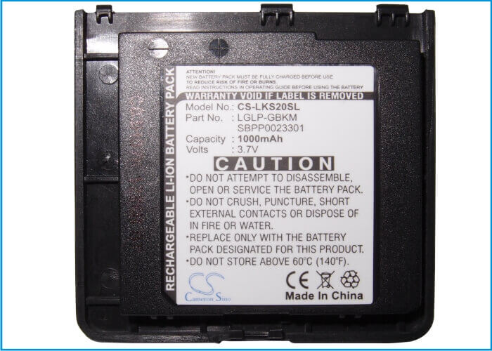 Battery For Lg Ls740, Volt, Volt 2 3.7v, 900mah - 3.33wh Batteries for Electronics Cameron Sino Technology Limited (Suspended)