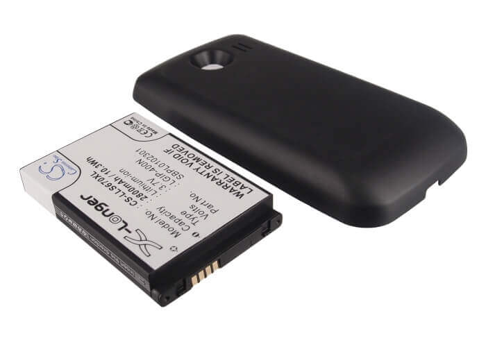 3.7V, Li-ion, 2800mAh, SmartPhone battery fits Lg, Lgip-400n, Ls670, Optimus S, 10.36Wh Mobile, SmartPhone Cameron Sino Technology Limited (Smartphone)