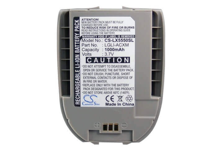 Battery For Lg Lx-5550, Vx-5550, 5550 3.7v, 1000mah - 3.70wh Batteries for Electronics Cameron Sino Technology Limited (Suspended)