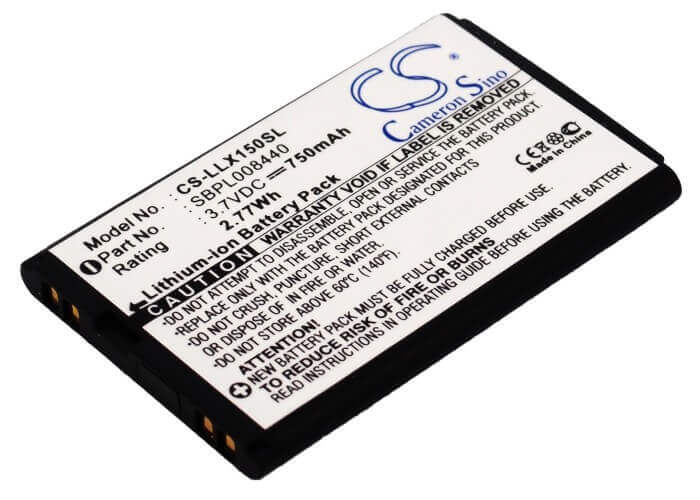 Battery For Lg Lx150, Lx-150, Lx240 3.7v, 750mah - 2.78wh Batteries for Electronics Cameron Sino Technology Limited (Suspended)