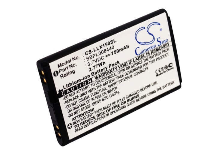 Battery For Lg Lx150, Lx-150, Lx240 3.7v, 750mah - 2.78wh Batteries for Electronics Cameron Sino Technology Limited (Suspended)