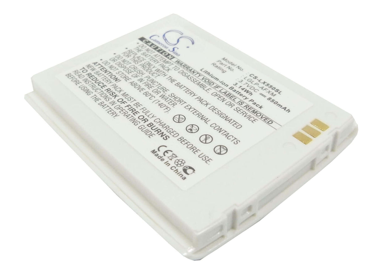 Battery For Lg Lx550, Lx-550, Fusic 3.7v, 850mah - 3.15wh Batteries for Electronics Cameron Sino Technology Limited (Suspended)