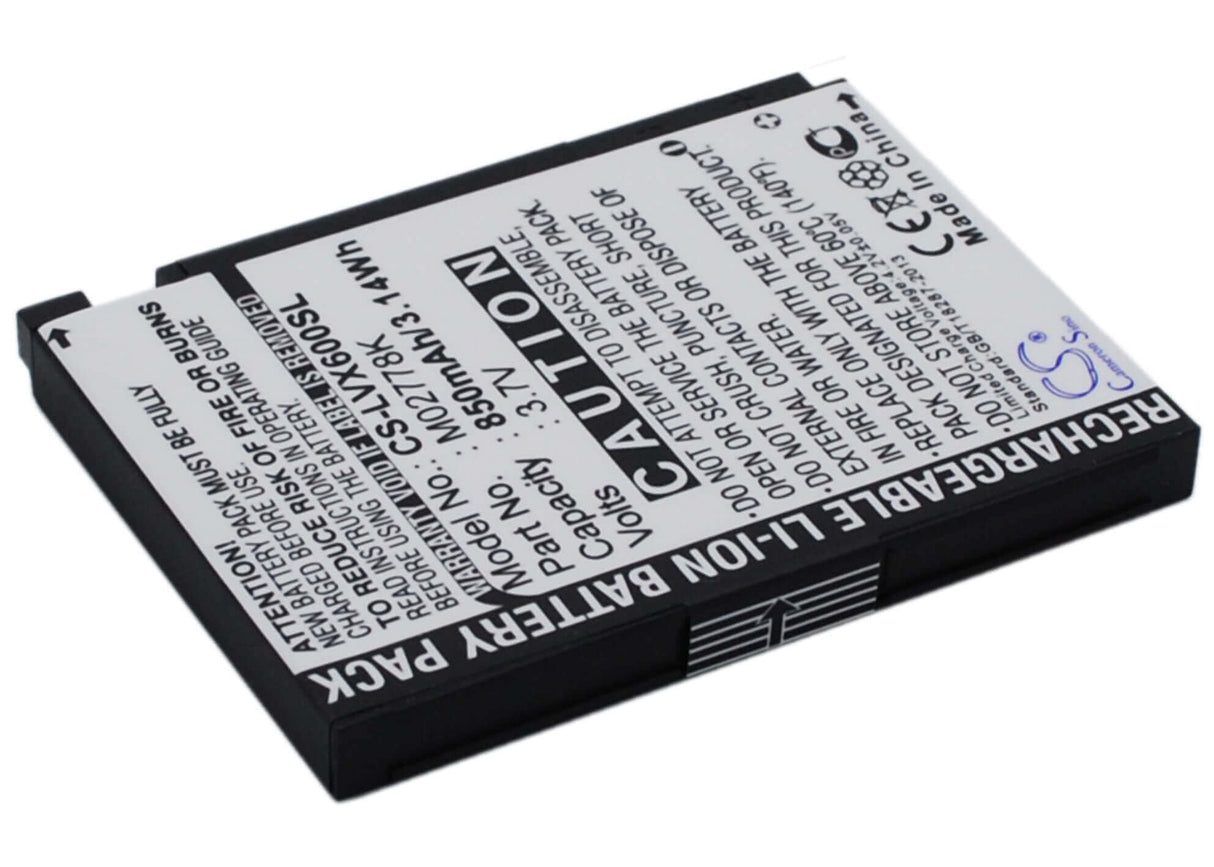 3,7 V, Li-ion, 850 mAh, batterie de smartphone compatible avec Sprint, Lg, Lgip-490a, Lotus, Lx600, 3,15 Wh Mobile, Smartphone Cameron Sino Technology Limited (Smartphone)