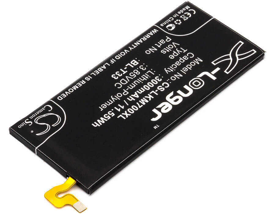 3.85V, Li-Polymer, 3000mAh, SmartPhone battery fits Lg, Bl-t33, M700a, M700an, 11.55Wh Mobile, SmartPhone Cameron Sino Technology Limited (Smartphone)