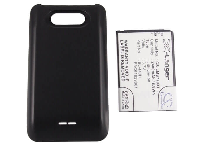 3.7V, Li-ion, 2400mAh, SmartPhone battery fits Boostmobile, Cricket, Lg, Bl-44jh, Lg730, Veni, 8.88Wh Mobile, SmartPhone Cameron Sino Technology Limited (Smartphone)
