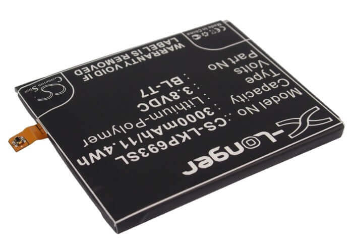 3.8V, Li-Polymer, 3000mAh, Batterie de smartphone compatible avec Lg, Bl-t7, D800, D801, 11.4Wh Mobile, Smartphone Cameron Sino Technology Limited (Smartphone)