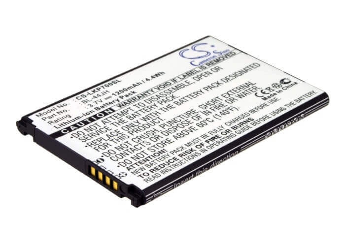 3.7V, Li-ion, 1200mAh, SmartPhone battery fits Cricket, Boostmobile, Lg, Bl-44jh, Lg730, Veni, 4.44Wh Mobile, SmartPhone Cameron Sino Technology Limited (Smartphone)